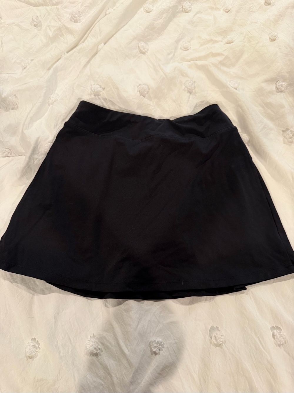 Everyday Black Skort with Comfortable Waistband